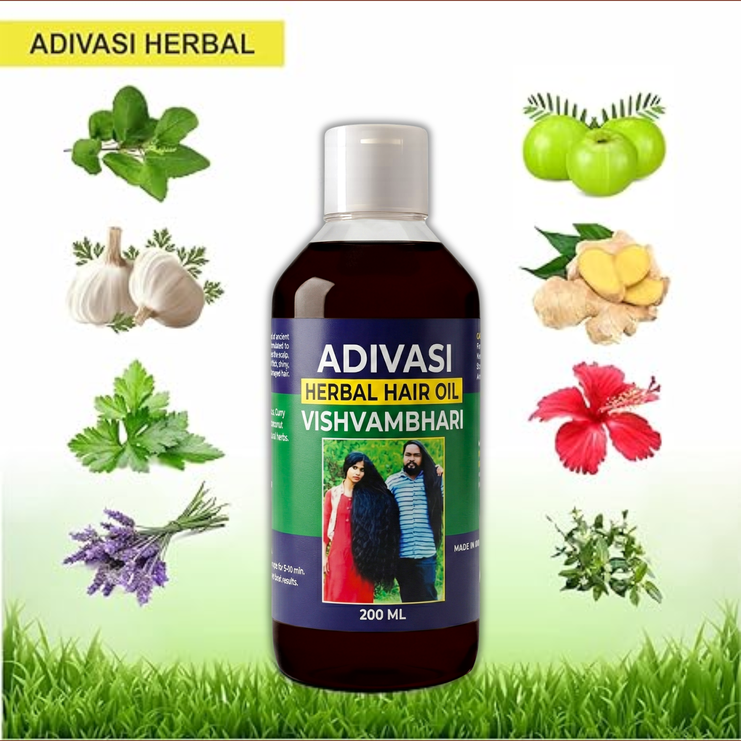 ADIVASI HERBAL HAIR OIL (VISHVAMBHARI)
